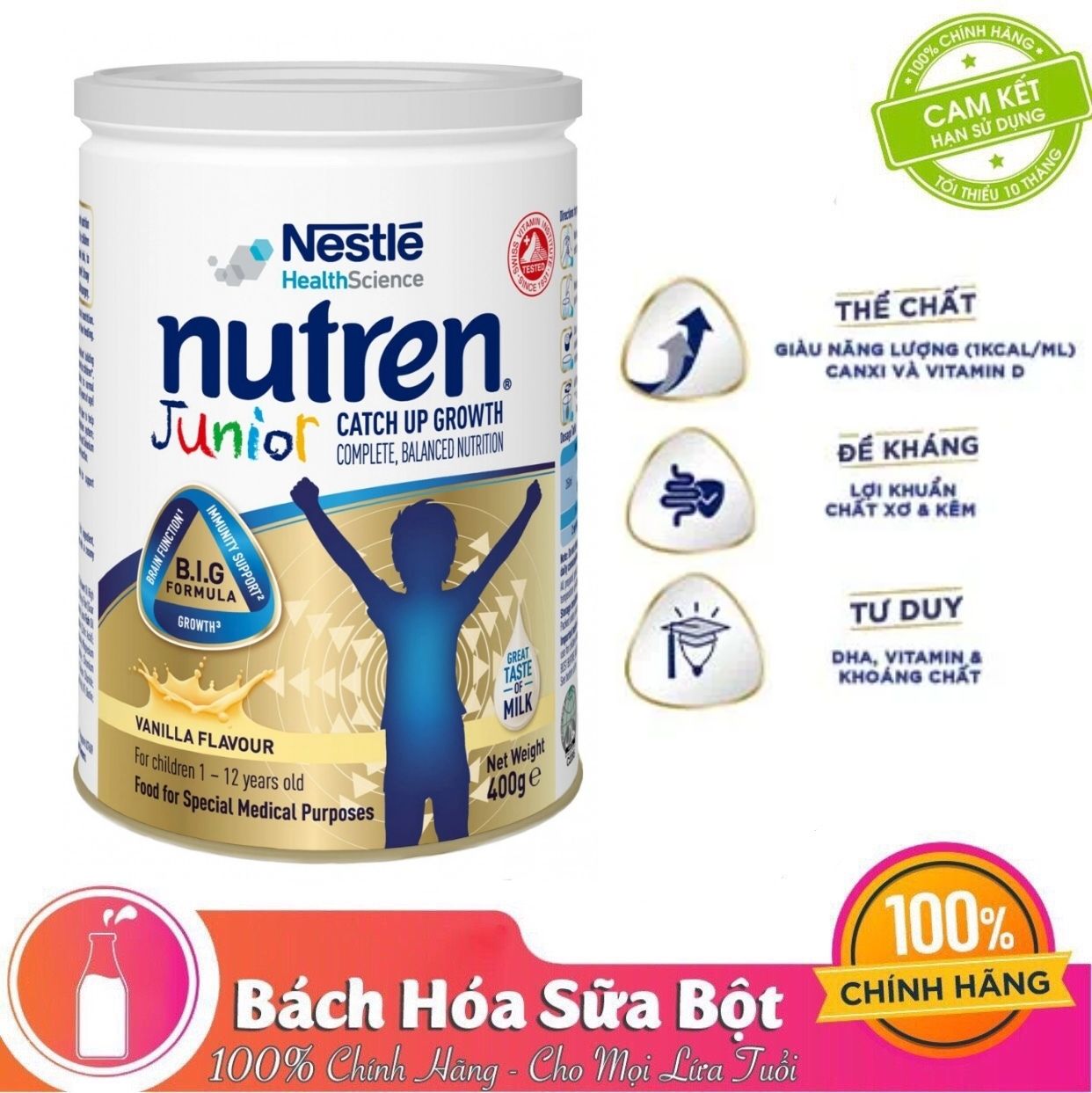 Sản Phẩm Dinh Dưỡng Nestle Nutren Junior (850g)