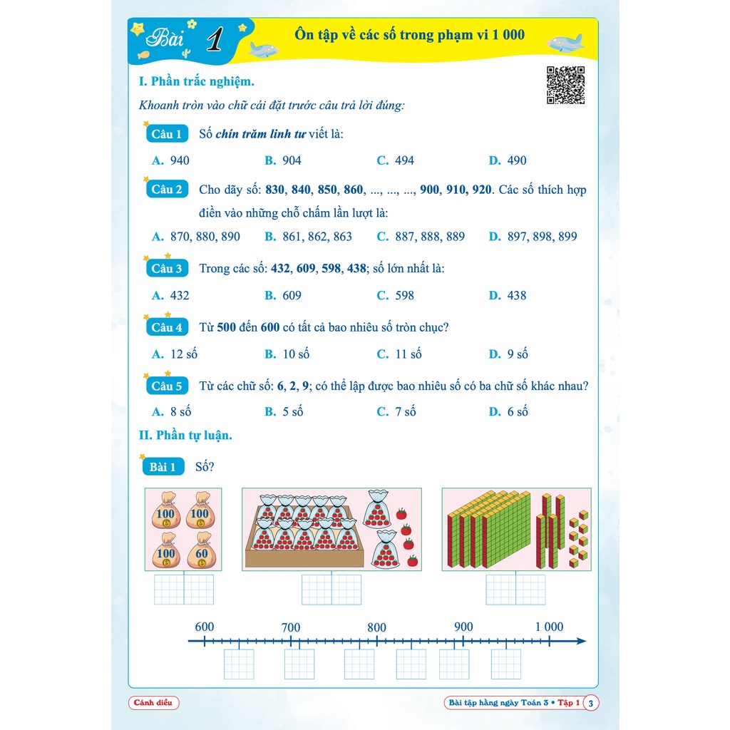 Sách Combo Bài Tập Hằng Ngày Toán, Tiếng Việt 3 - Cánh Diều - BẢN QUYỀN