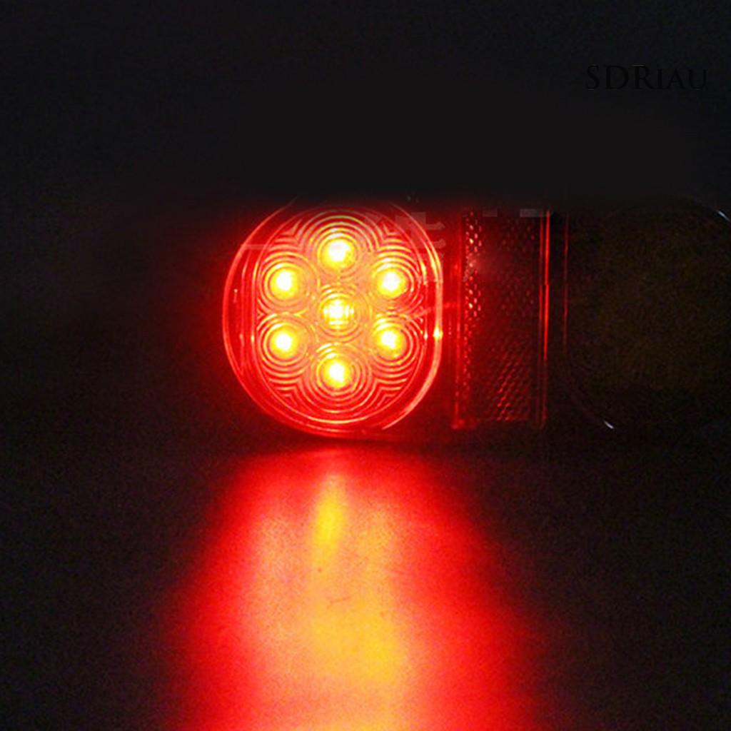 Set 2 Đèn Led 14 Bóng Dc 10-30v 12v Gắn Đuôi Xe Ô Tô