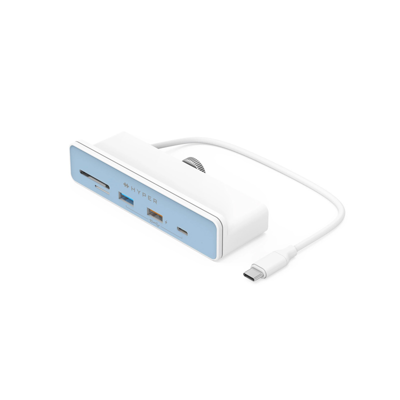 Cổng chuyển chuyên dụng dành cho iMac 24″ HYPERDRIVE 6 in 1 USB-C HUB - HD34A8 kèm 7 miếng dán theo màu iMac 24″ - Hàng Chính Hãng