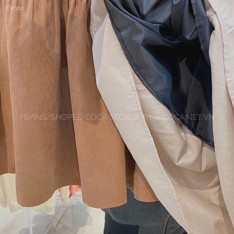 Chân váy nhăn kaki