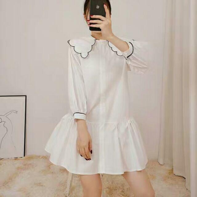 Đầm nữ dáng xoè dài tay, đầm babydoll nữ, đầm dáng suông nữ