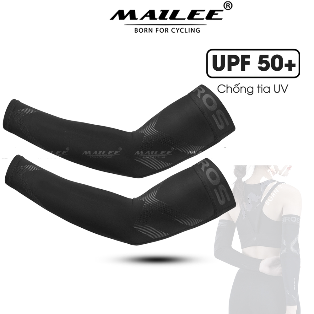 Ống Tay Chống Nắng UV UPF-50 Thoáng Khí Chống Trượt, Nam Nữ Đạp Xe Chạy Bộ Làm Mát Phù hợp nam nữ - Mai Lee