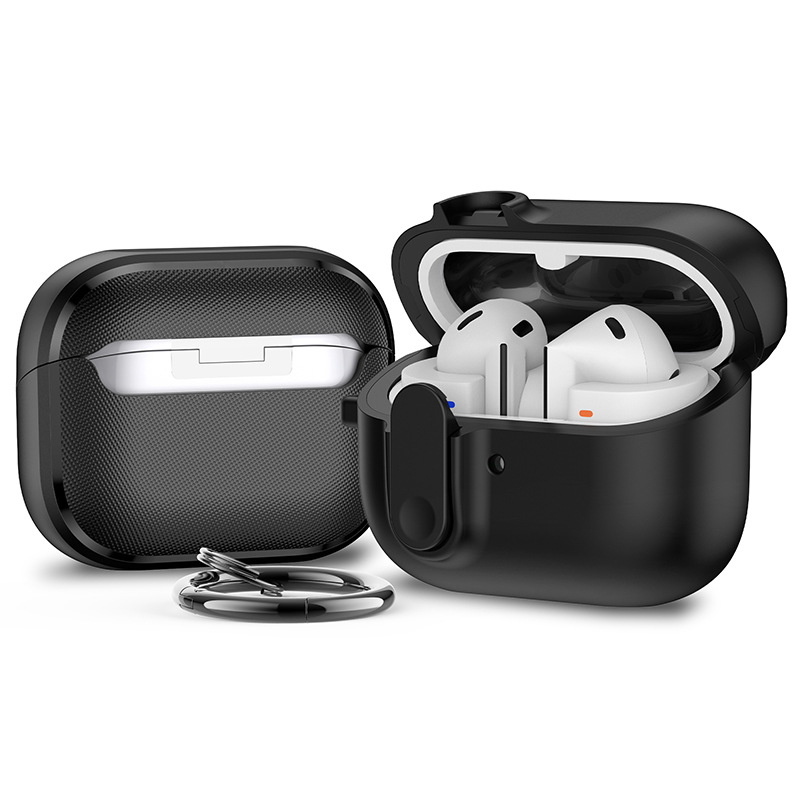 Bao Case Ốp Auto Unlocked Có Khóa Chống Thất Lạc Rơi Tai Nghe cho Samsung Galaxy Buds 3 / Buds 3 Pro / Buds 3 FE - Hàng Chính Hãng