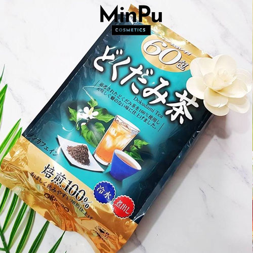 Trà Diếp Cá Orihiro Tiêu Mụn, Mát Gan, Giải Độc - Dokudami Tea Orihiro 60 gói/ bịch