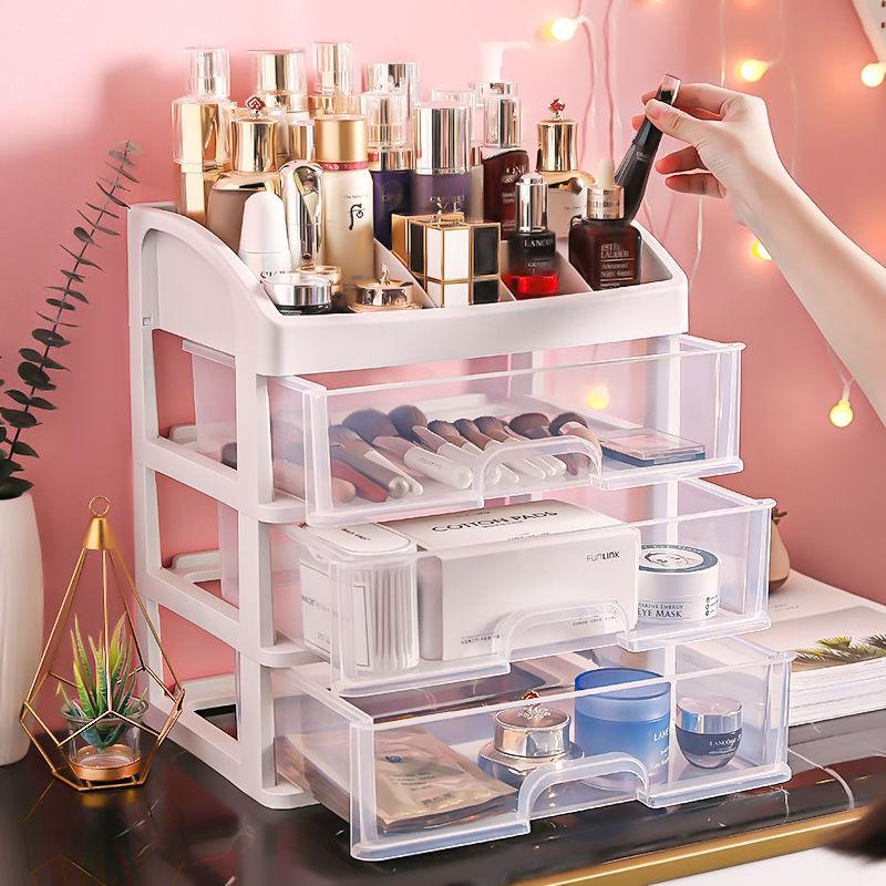 Kệ Đựng Mỹ Phẩm Đồ Trang Điểm Trang Sức 4 Tầng Ngăn Kéo Tiện Dụng