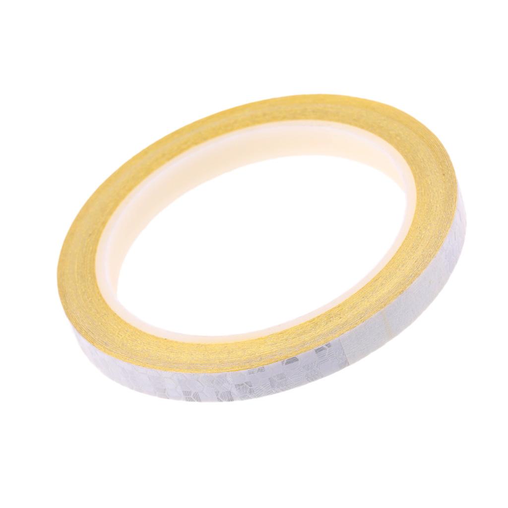 Bike Reflective Sticker Cycling Reflector Tape Bicycle Accessories -White