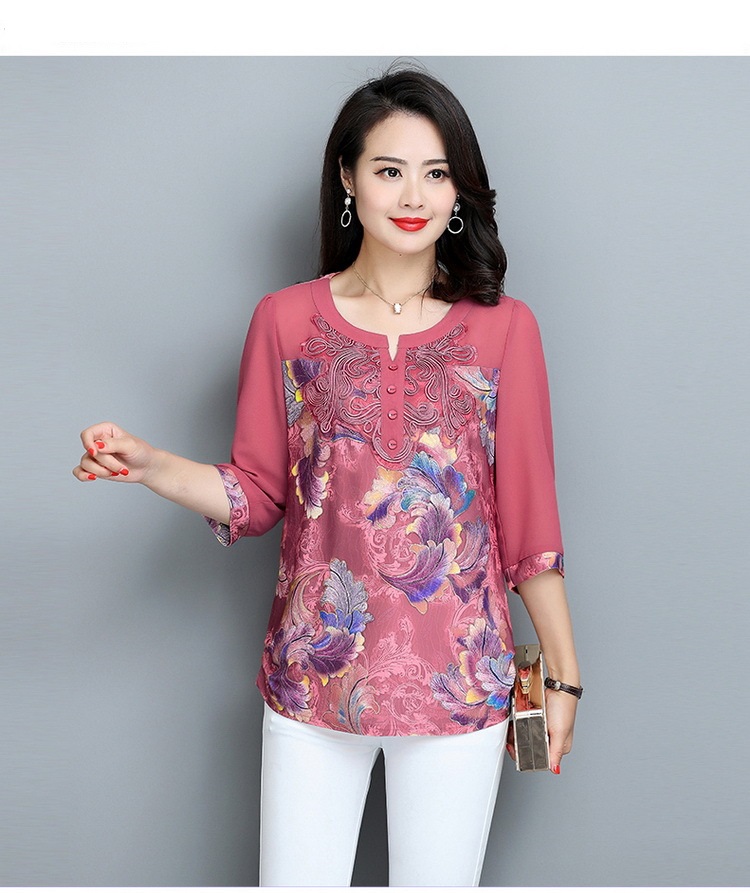 ÁO SƠ  MI NỮ TRUNG NIÊN CAO CẤP ( SM theu