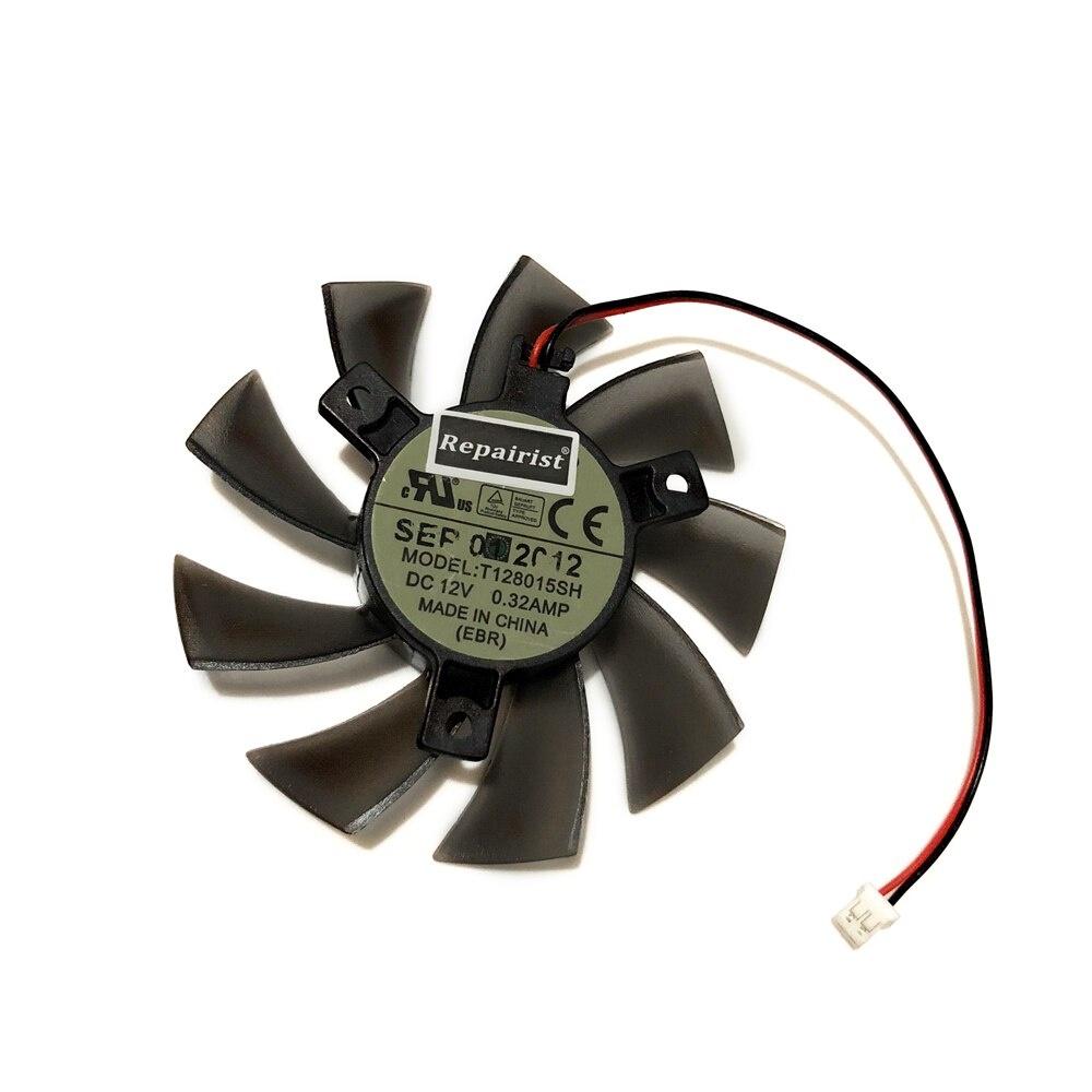 Quạt Tản Nhiệt T128015Sh 2pin 75mm 0.32a Vga Cho Gigabyte N240 N250 Gts240 250 Gts450