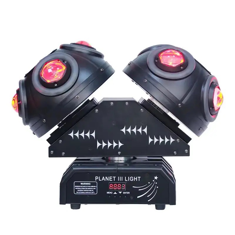 ĐÈN MOVING BALL 2 ĐẦU 8 MẮT LED + LASER - DÙNG TRANG TRÍ TRONG QUÁN BAR , DISCO , DJ