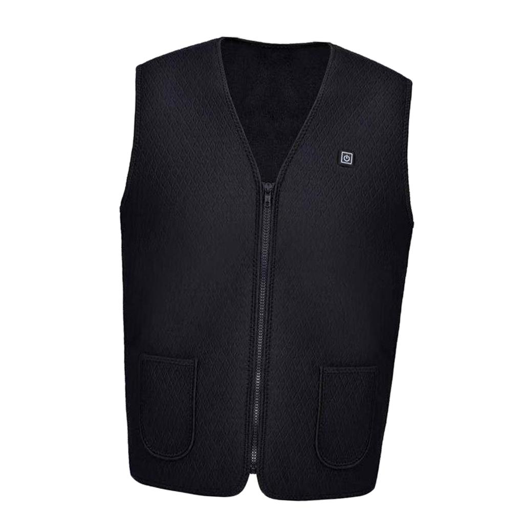 Unisex Outdoor USB Infrared Heating Vest Jacket Electric Heated Warm Jacket