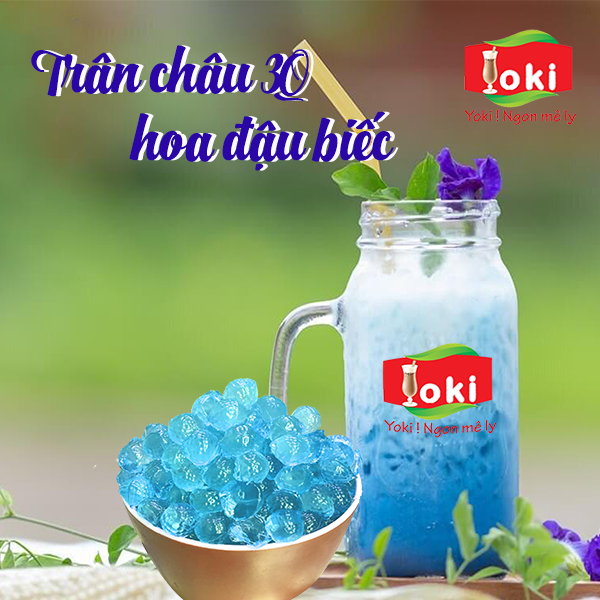 Trân châu 3Q hoa đậu biếc Yoki