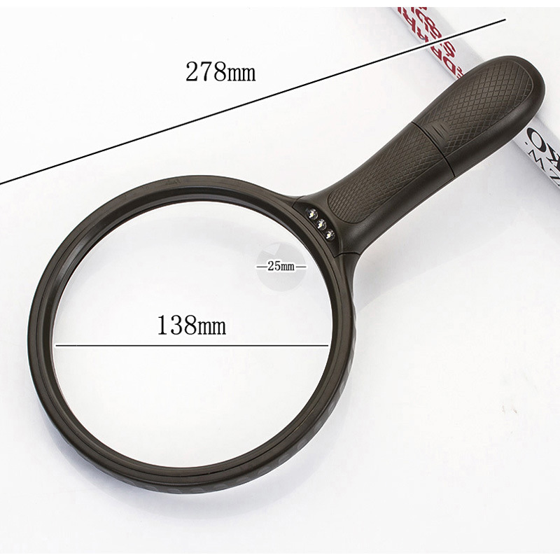 Kính lúp 1.8x-5x cầm tay đọc sách báo siêu nét, siêu to cao cấp