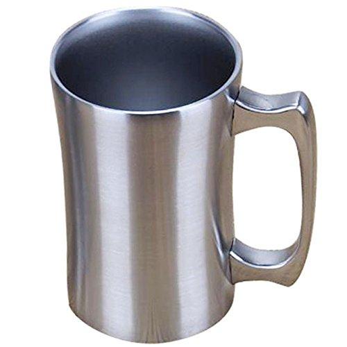 Cà phê cốc lớn, ổ cắm nhiệt với nắp, 560 ml, cốc cà phê, cốc cách điện chân không làm bằng thép không gỉ cho lạnh và ấm