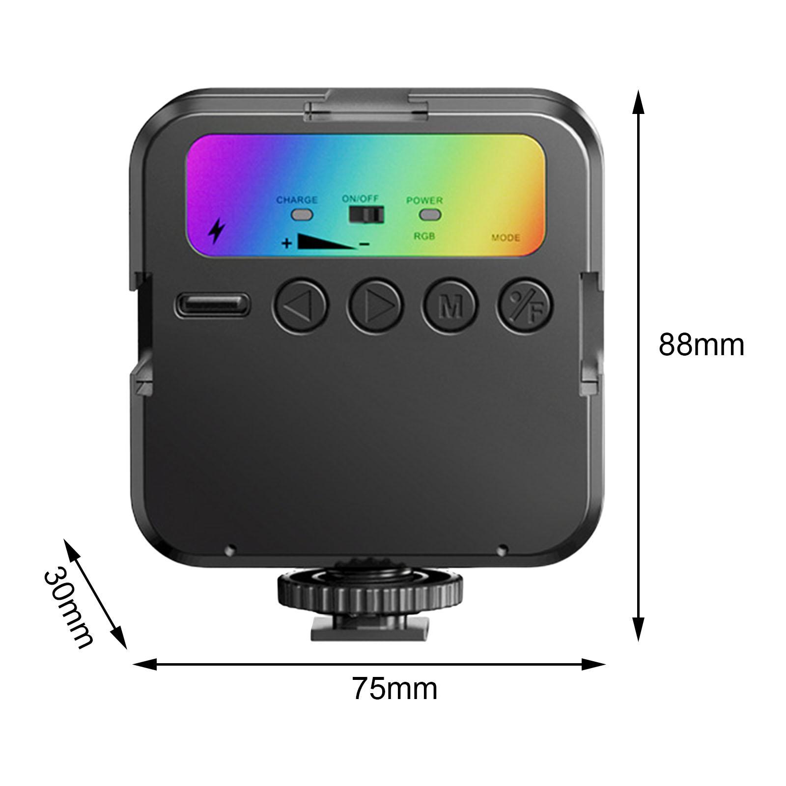 RGB LED Video Light Panel Light Dimmable Camera Lighting for Camera Makeup