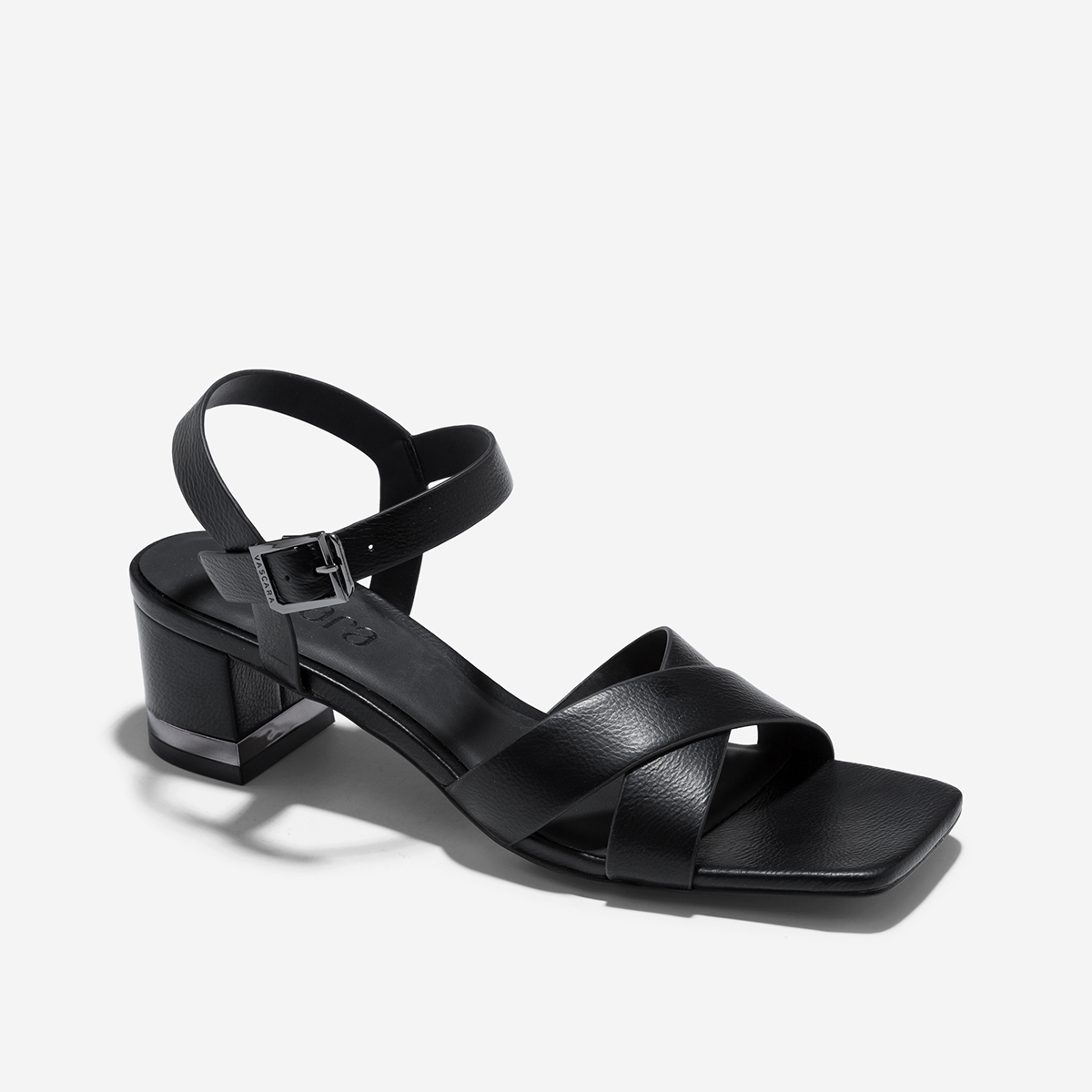 Giày sandals quai chéo nhấn đế metallic - SDN 0789