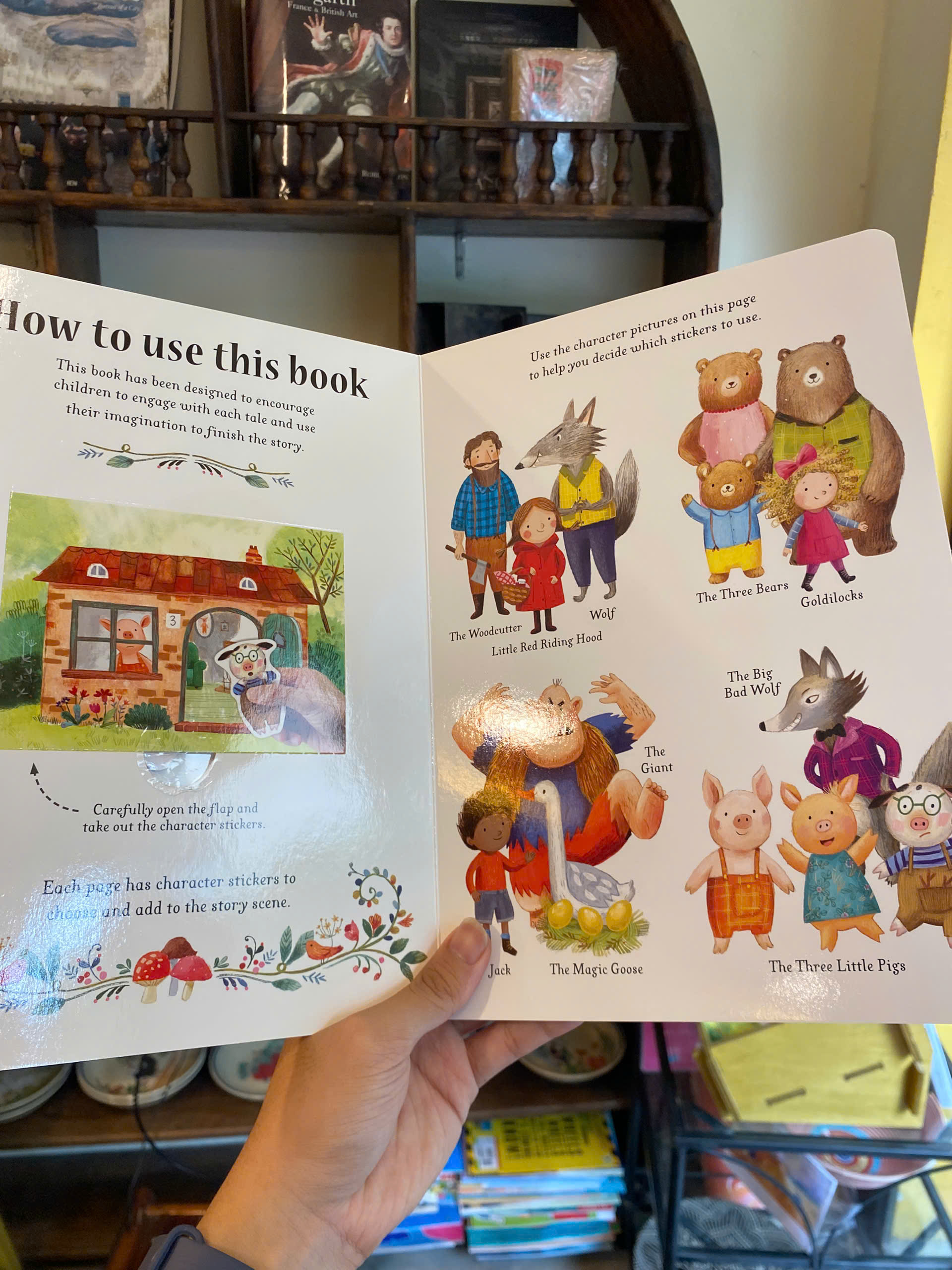 Sách - Once Upon A Time - Stick a Story (Priddy Books) | Children English Book / Ngoại văn Thiếu nhi