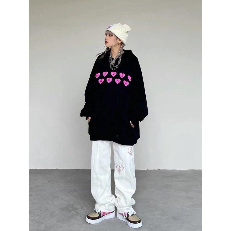 Áo Hoodie Oversize Never, JACKLANE, Áo nỉ dài tay Unisex Jack Lane