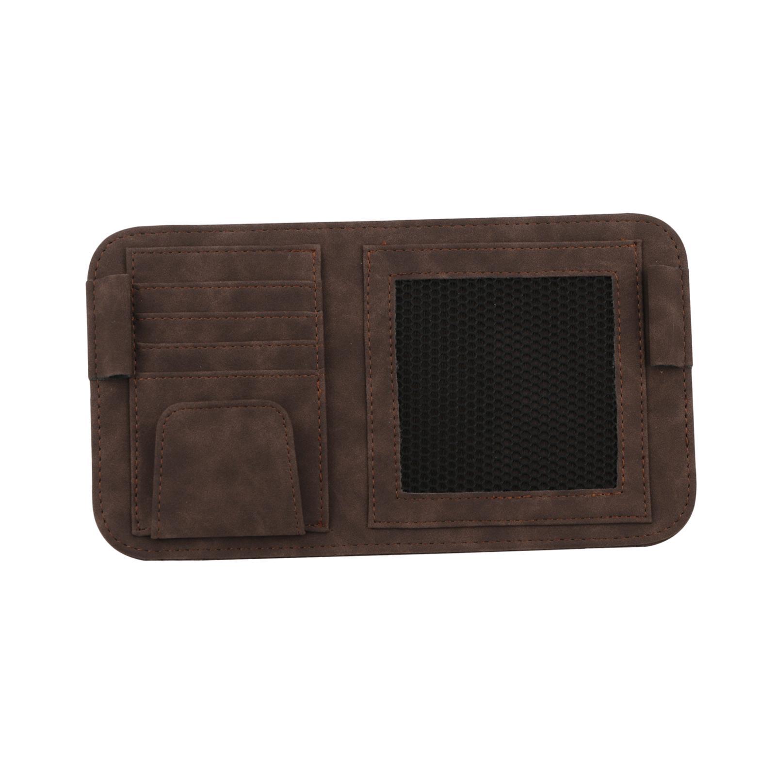 Car Sun Visor Organizer Sun Visor Pouch Multifunctional Storage Pocket Visor Storage Bag for Storing Cards SUV Truck Men Women