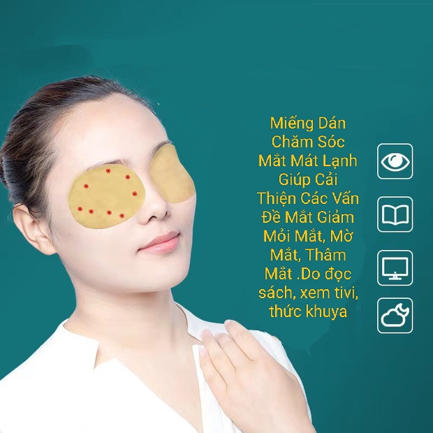 Miếng đắp thảo dược Chăm Sóc Mắt Giúp Cải Thiện Các Vấn Đề Mắt Giảm Mỏi Mắt, Mờ Mắt, Thâm Mắt