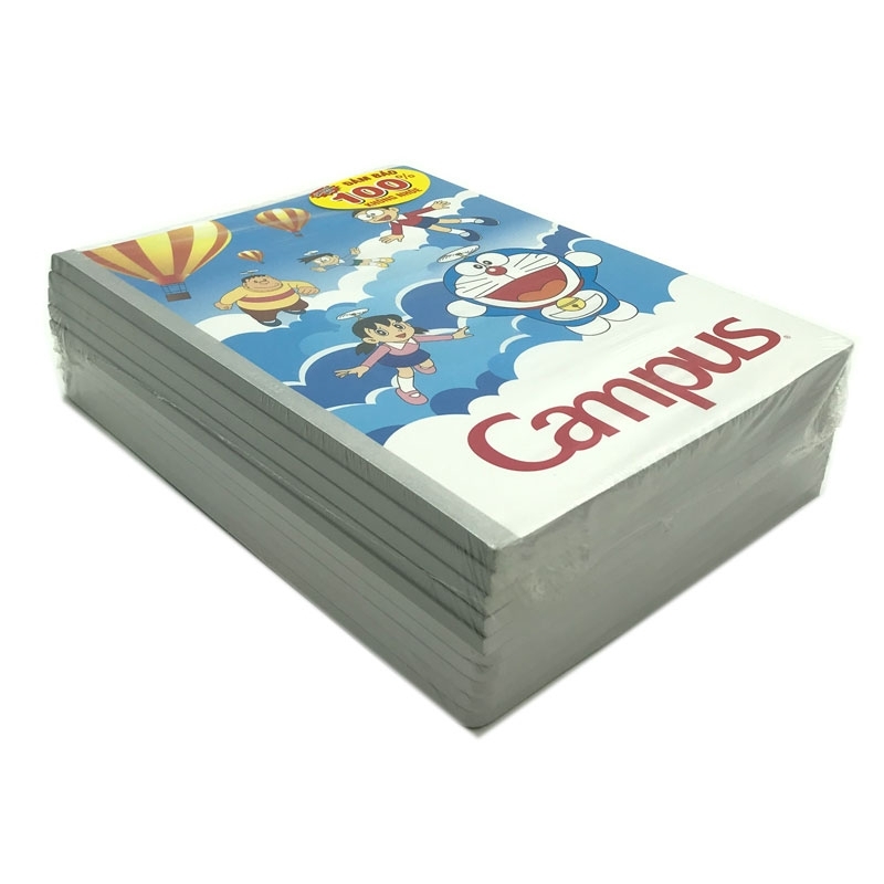 Vở Học Sinh B5 - 4 Ô Ly 80 Trang ĐL 100g/m2 - Campus Doraemon - NB-BDSK80 (Mẫu Màu Giao Ngẫu Nhiên)