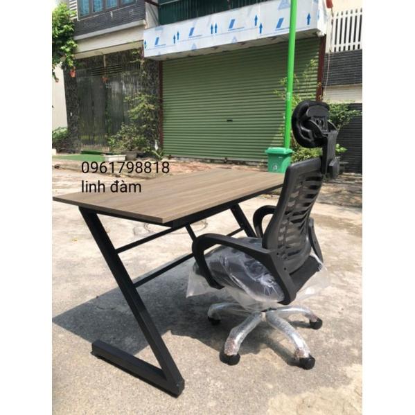 Combo bàn làm việc bàn học chân Z +ghế xoay tựa đầu
