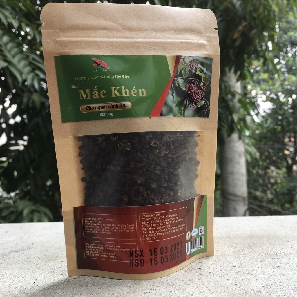 Hạt Mắc Khén Doispice chuẩn loại 1 cực thơm đã làm sạch cậng và hạt đen 30g