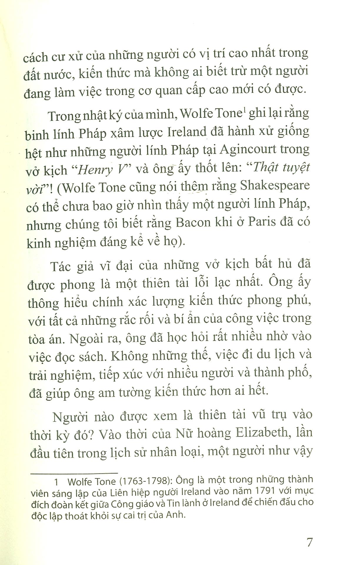 Bacon Chính Là Shakespeare