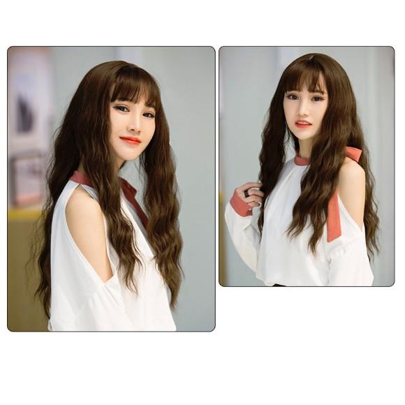 Tóc Giả Bấm Xù Mái Thưa