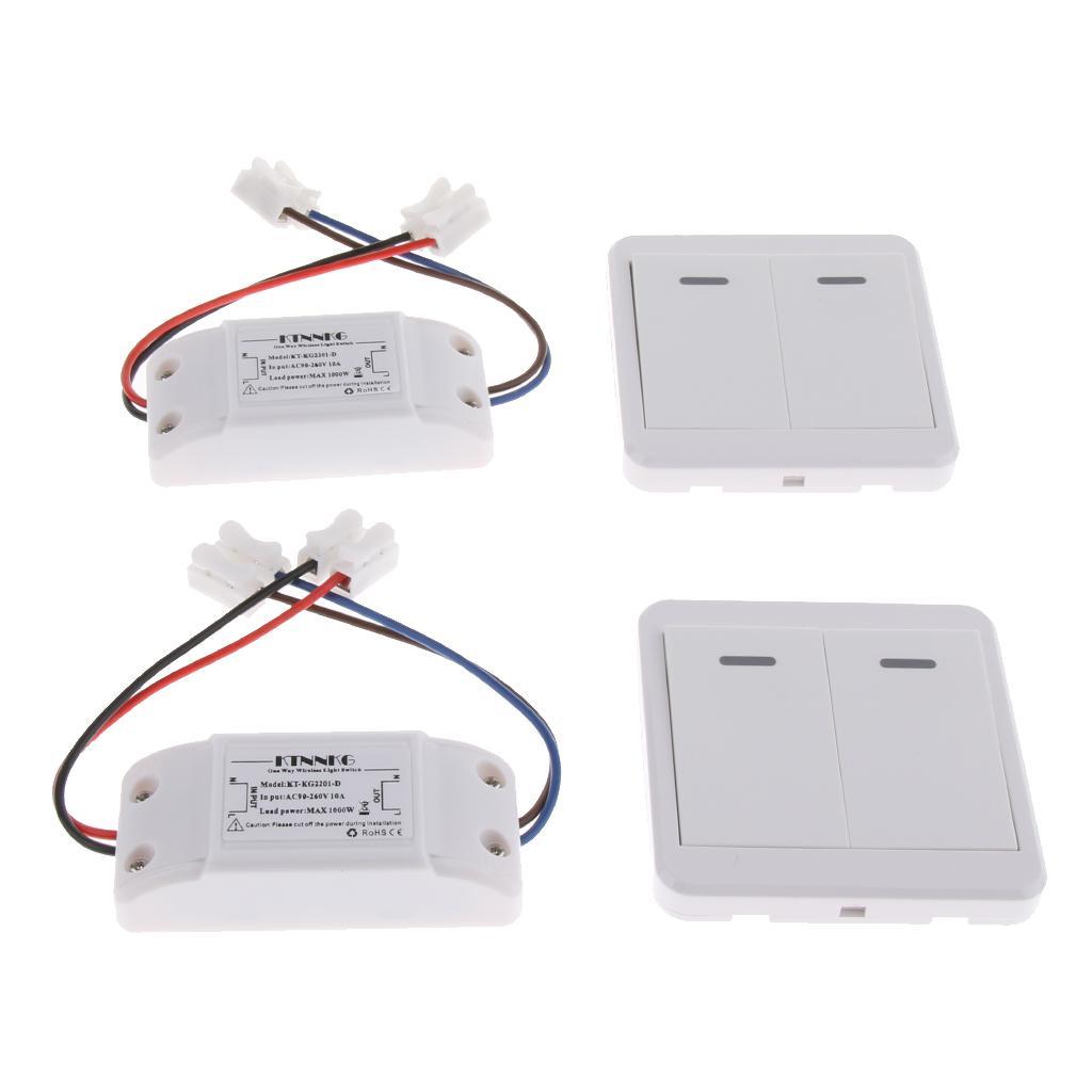 Home Wireless ON/OFF Switch Remote Control Wall Panel Remote Lights