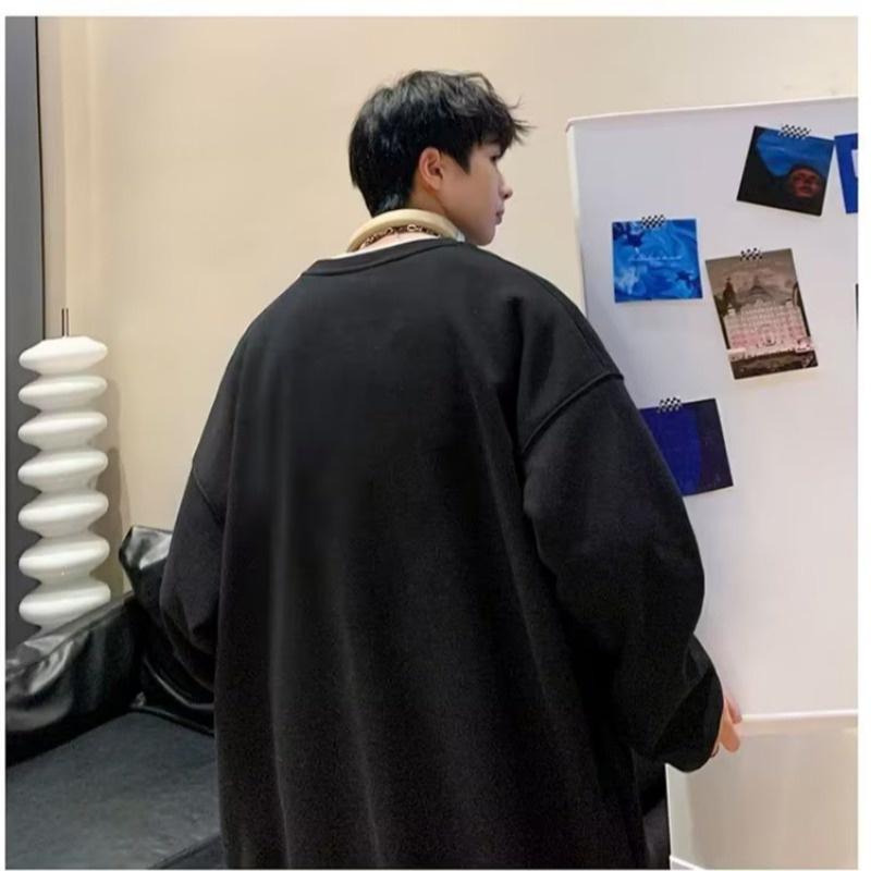 Áo Sweater Tay Dài Dáng Rộng In Họa Tiết Ngân Hàng Sáng Tạo Thời Trang Mùa Thu Cho Nam Và Nữ size M-3XL