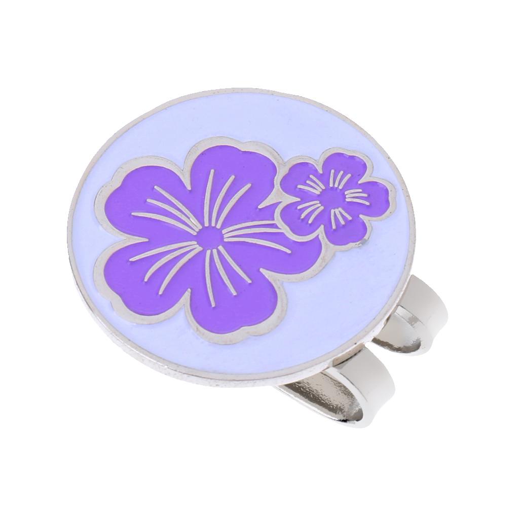 3 Pieces Flower Golf Hat Clip With Detachable Magnetic Golf Ball Marker