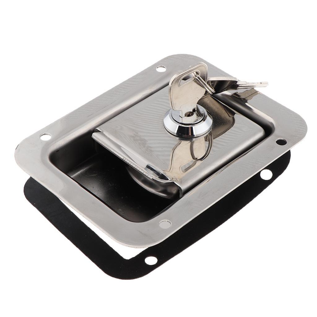 RV Paddle  Lock Latches Handle Truck Tool Box Trailer Camper with Keys