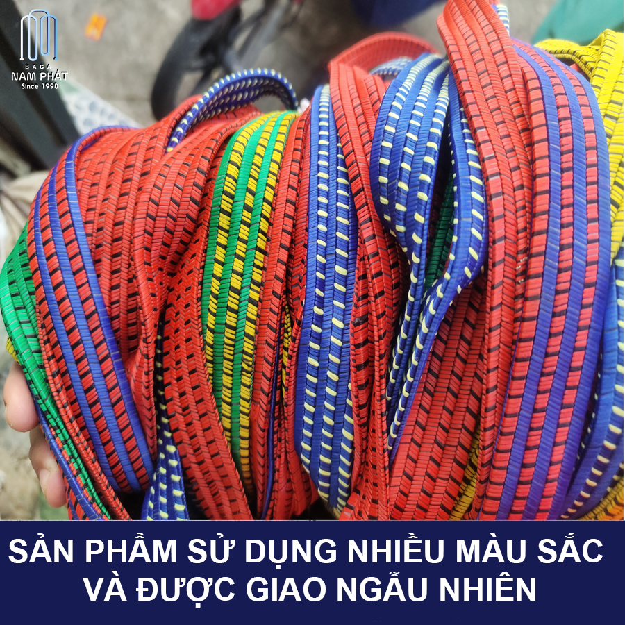 Dây ràng dẹp, dây su dẹp, dây chun chằn hàng 2 đầu móc loại tốt cực dày 1m6