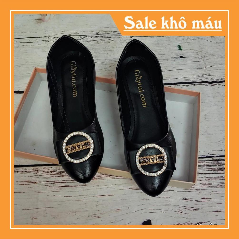 Giày bệt nữ, giày búp bê nữ da mềm tinh tế B09