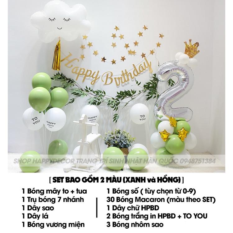 Bán set bong bóng trang trí sinh nhật chữ happy birthday cho bé trai hình  xe oto xe hơi Vua bong bóng shop