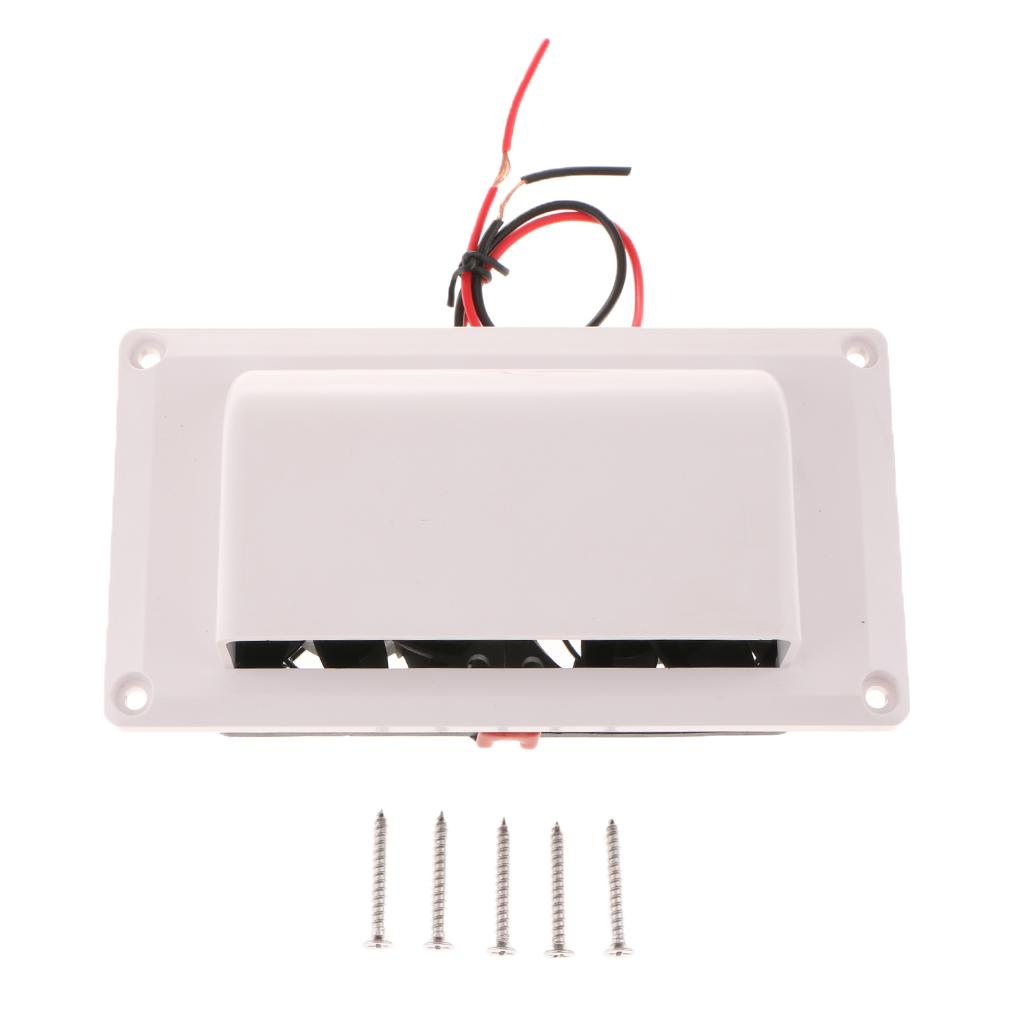 White Roof Exhaust Fan Vent Kit Camper Trailer RV  Part