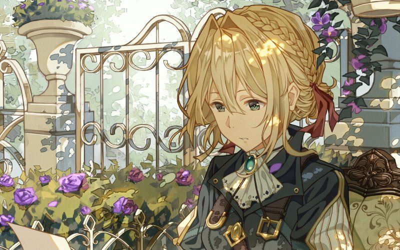 Poster 8 tấm A4 Violet Evergarden Búp Bê Kí Ức anime tranh treo album ảnh in hình đẹp (MẪU GIAO NGẪU NHIÊN)