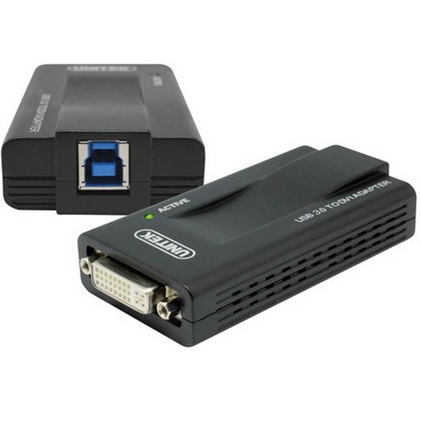 CÁP USB 3.0 -&gt; DVI + ĐẦU ĐỔI DVI -&gt; VGA UNITEK (Y-3801) - HÀNG CHÍNH HÃNG