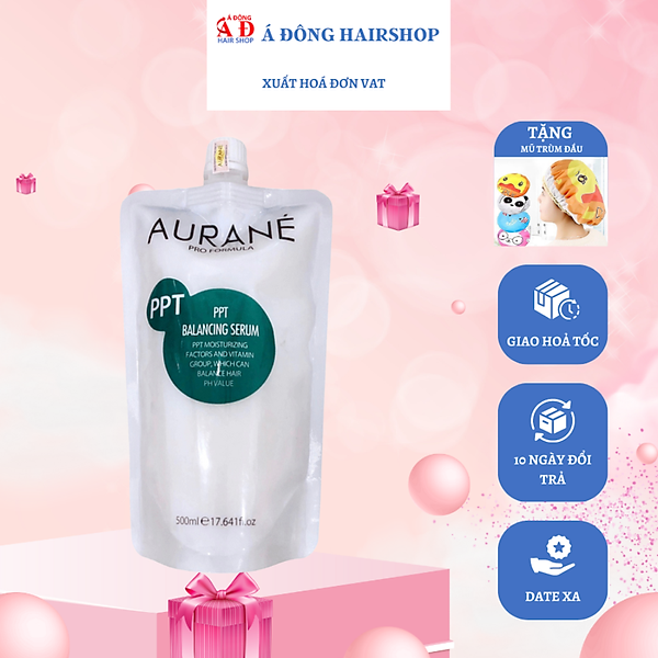 [+Tặng mũ trùm] Enzyme Aurane PPT Balancing Serum - Dầu hấp tóc phục hồi cân bằng 500ml
