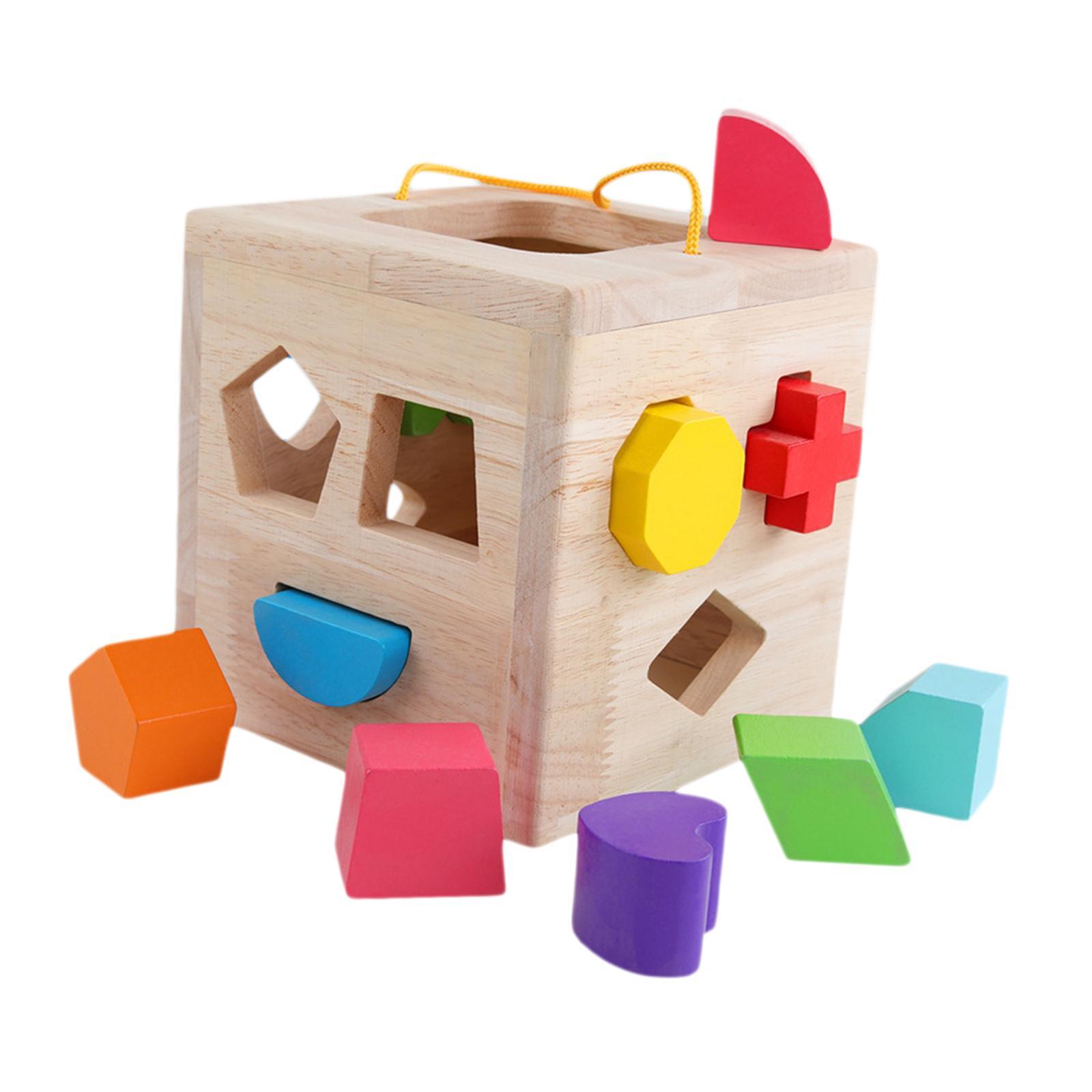 Shape Sorter Toy Colorful Matching Game for Birthday Gift Preschool Children