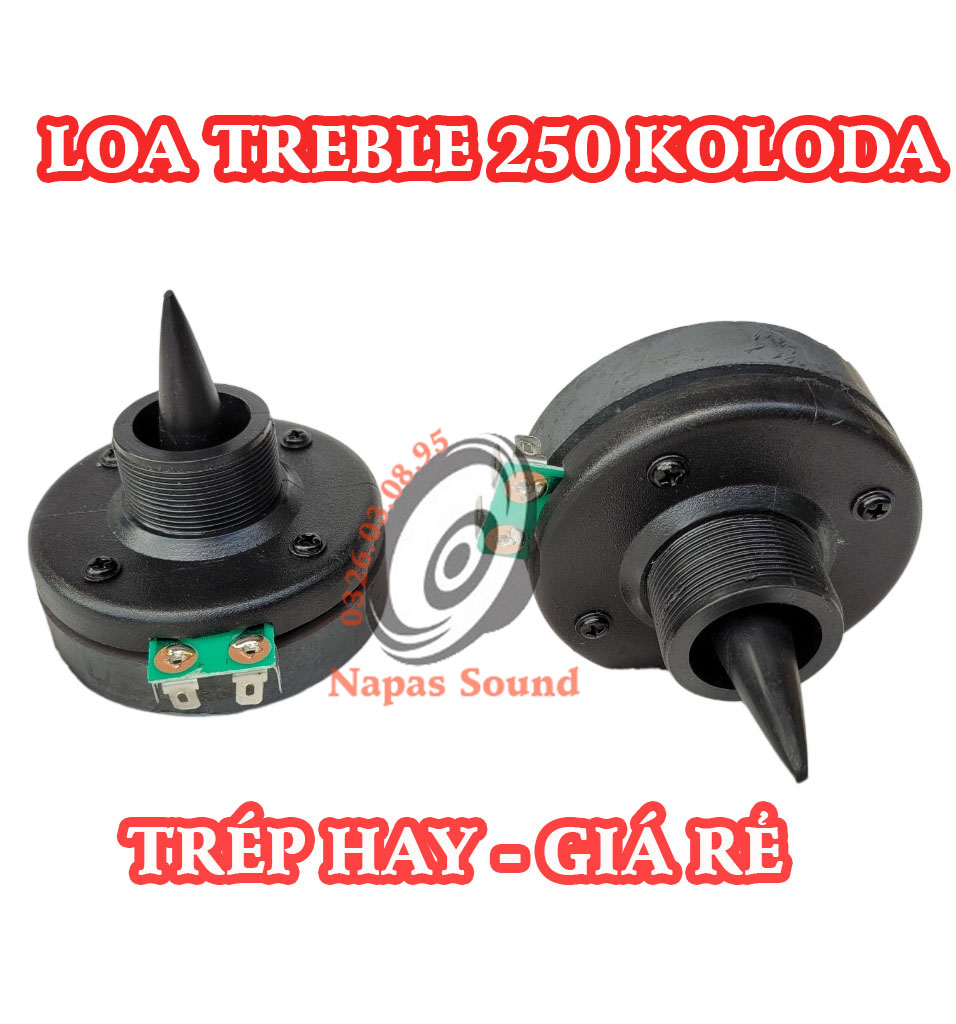 GIÁ 2 CHIẾC - CỦ LOA TREBLE 250 REN XOÁY - DÙNG CHO LOA KÉO - CỦ KÈN 250 - TÉP KÈN 250