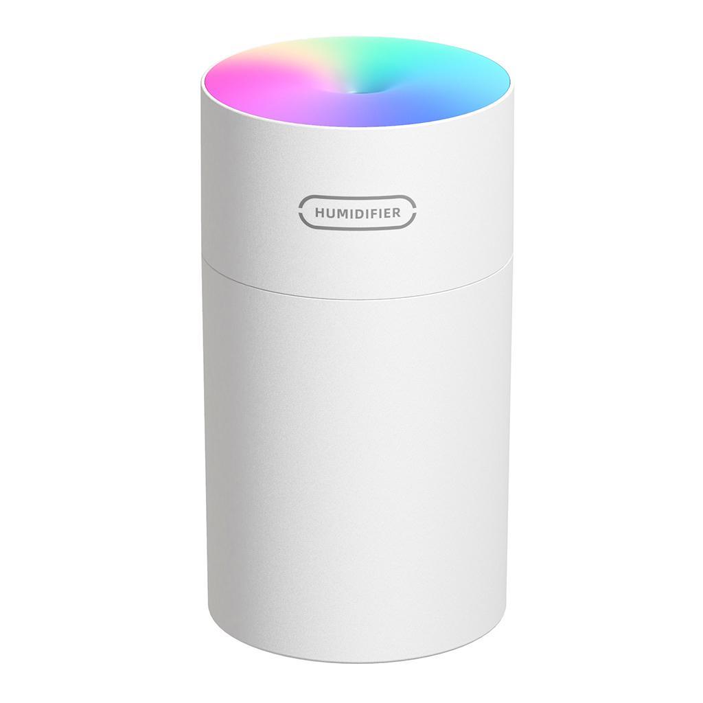 2pcs Humidifier Air Portable Usb Diffuser Mist Mini Purifier 7 Color White+Gray