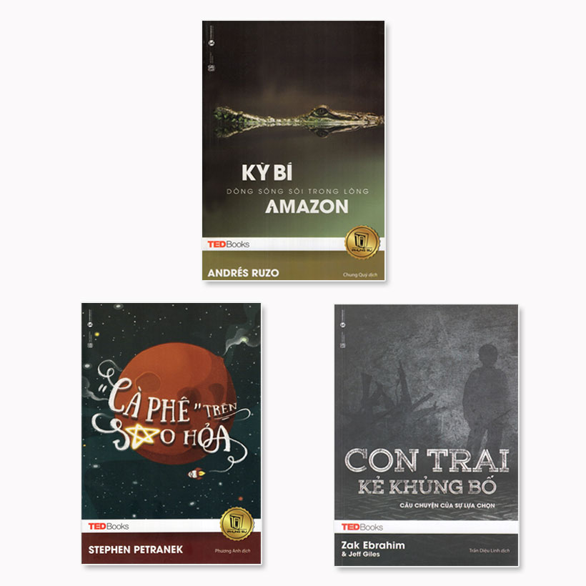 Combo 3 cuốn TedBooks: Kỳ Bí Dòng Sông Sôi Trong Lòng Amazon + Con Trai Kẻ Khủng Bố + Cà Phê Trên Sao Hỏa