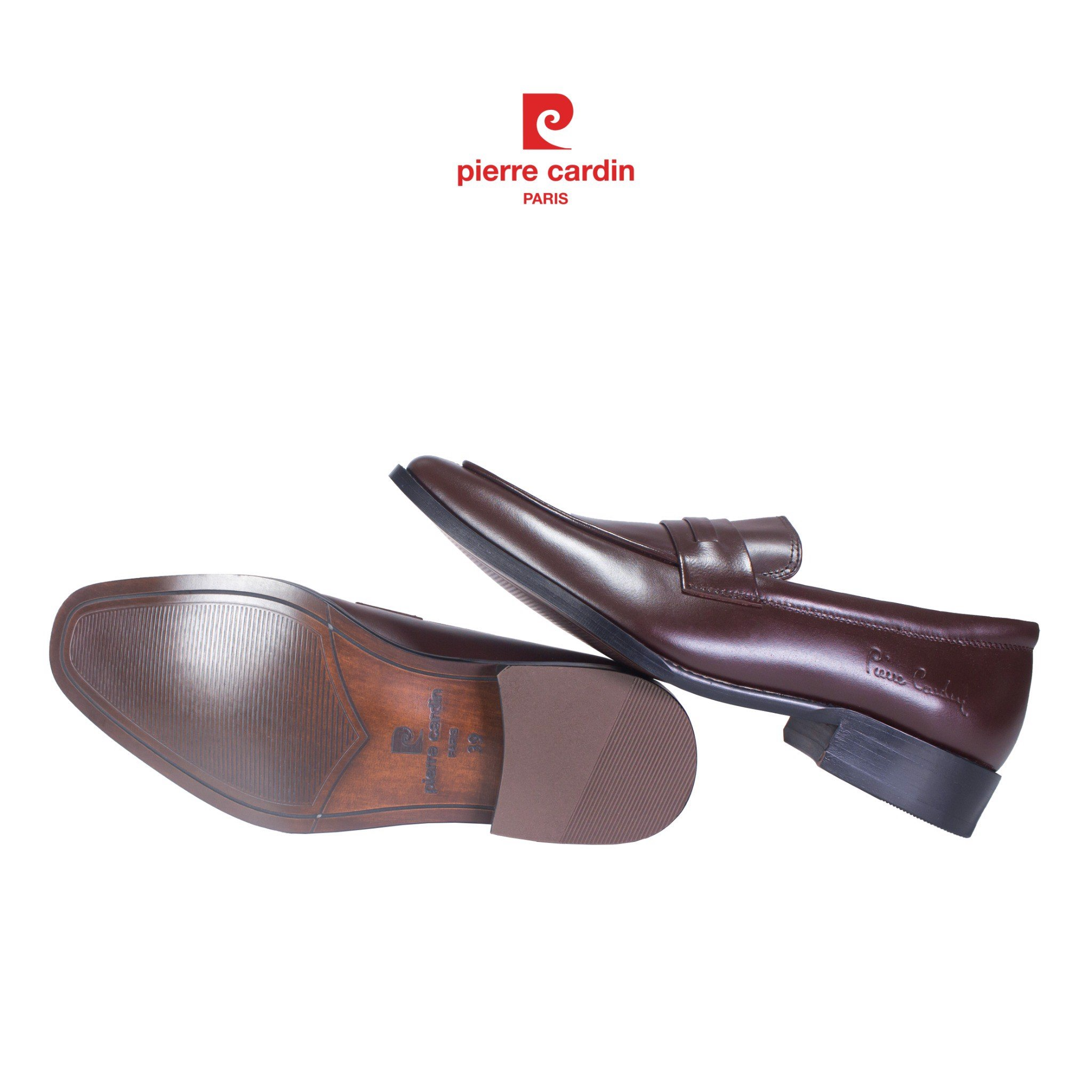 Giày tây nam lười không dây Pierre Cardin PCMFWL 342, chất liệu da bò cao cấp, tiện lợi, phù hợp văn phòng