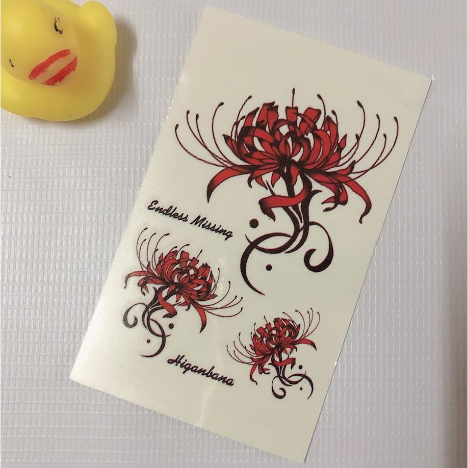 COMBO 5 TẤM HÌNH XĂM DÁN 10X6CM HOA BỈ NGẠN THỦY CHUNG - CHỌN MẪU TÙY THÍCH