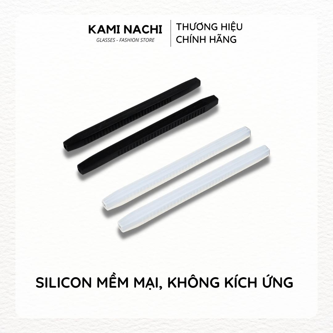 Miếng đệm làm êm tai cho kính bằng silicon siêu bền hình cây tăm chống trượt KAMI NACHI