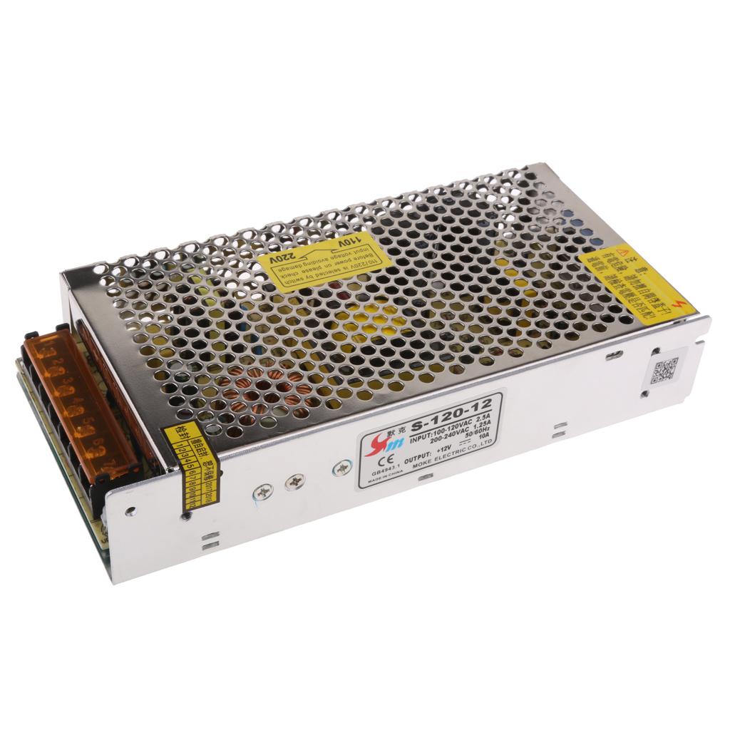 DC 12V 10A 120W LED Driver Switch Power Supply Transformer For LED Strip
