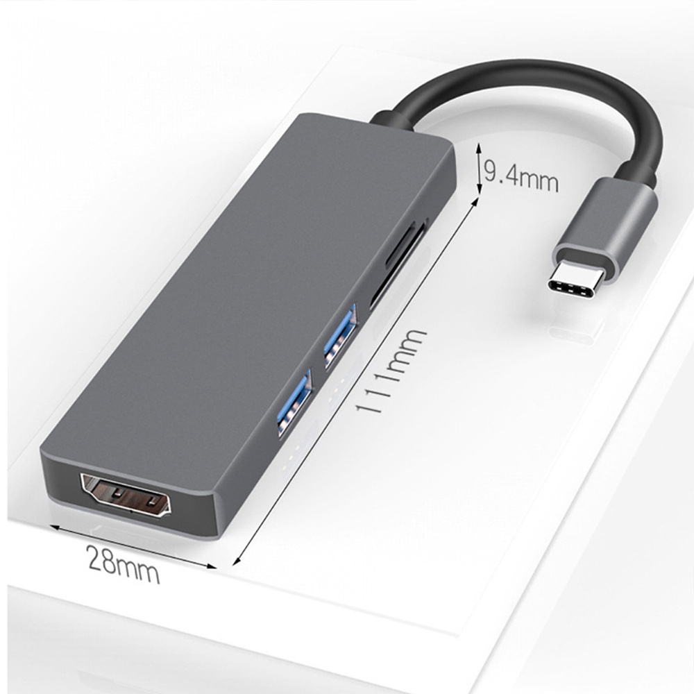 HUB 4 in 1 USB-C sang HDMI, SD CARD, TF CARD, 2 USB CHOETECH HUB-M13 (HÀNG CHÍNH HÃNG)