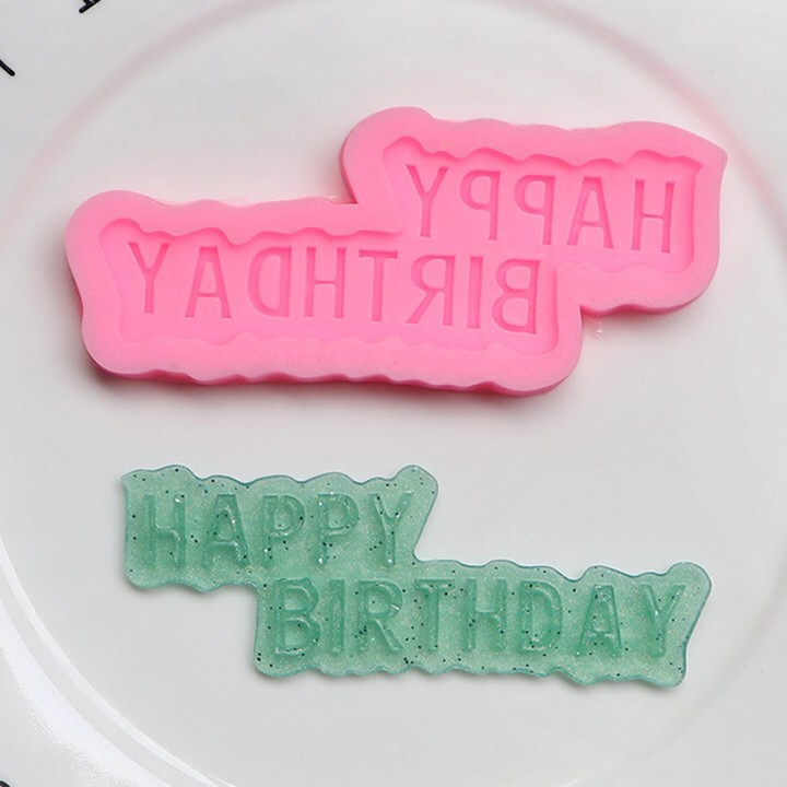 Khuôn silicon Happy Birthday